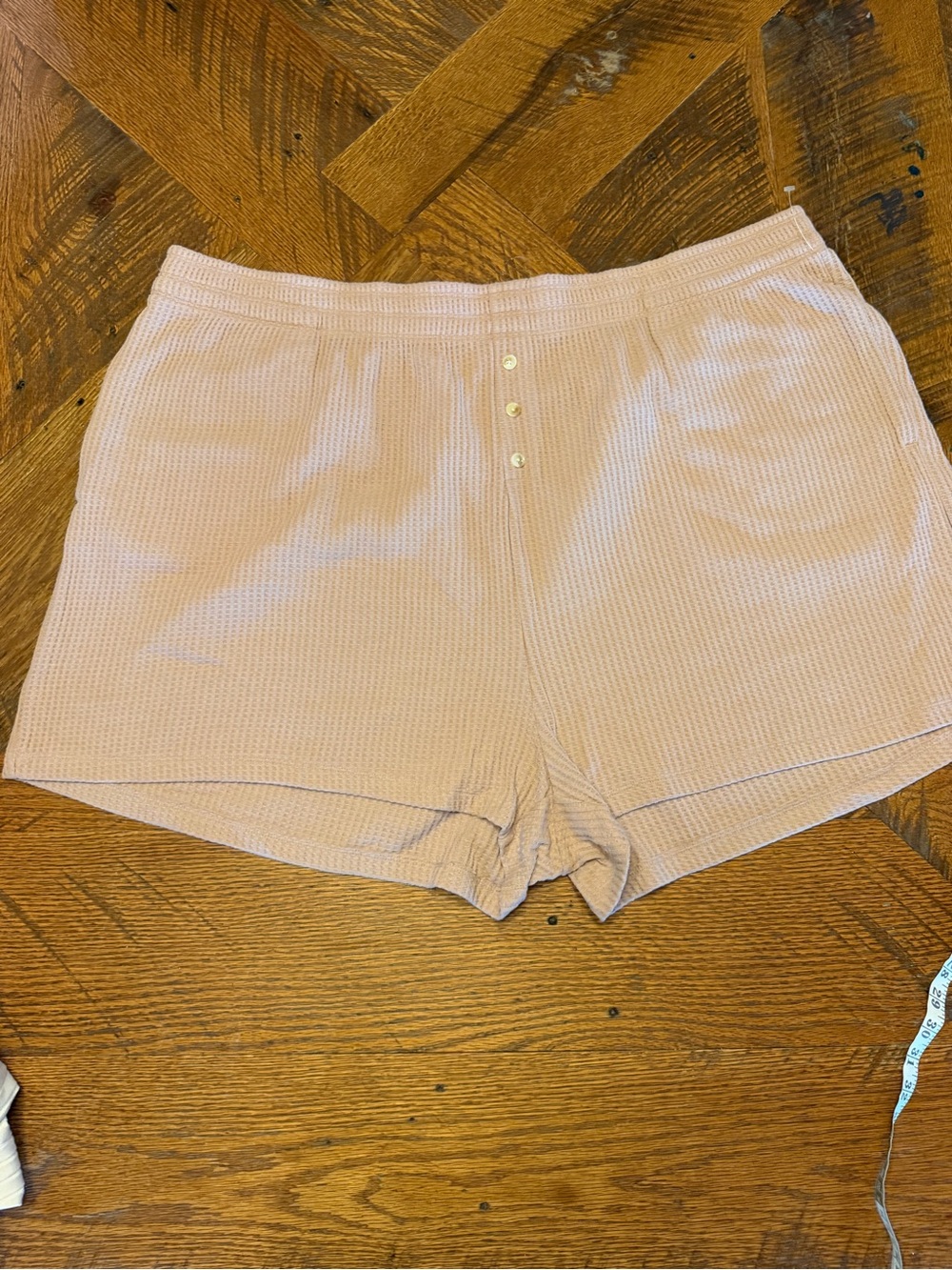 NWOT Old Navy 4x Waffle Knit High Waist Lounge Shorts in light brown